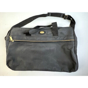 Mondo Faux Letter Black Satchel Computer Bag Business School Crossbody Pouch